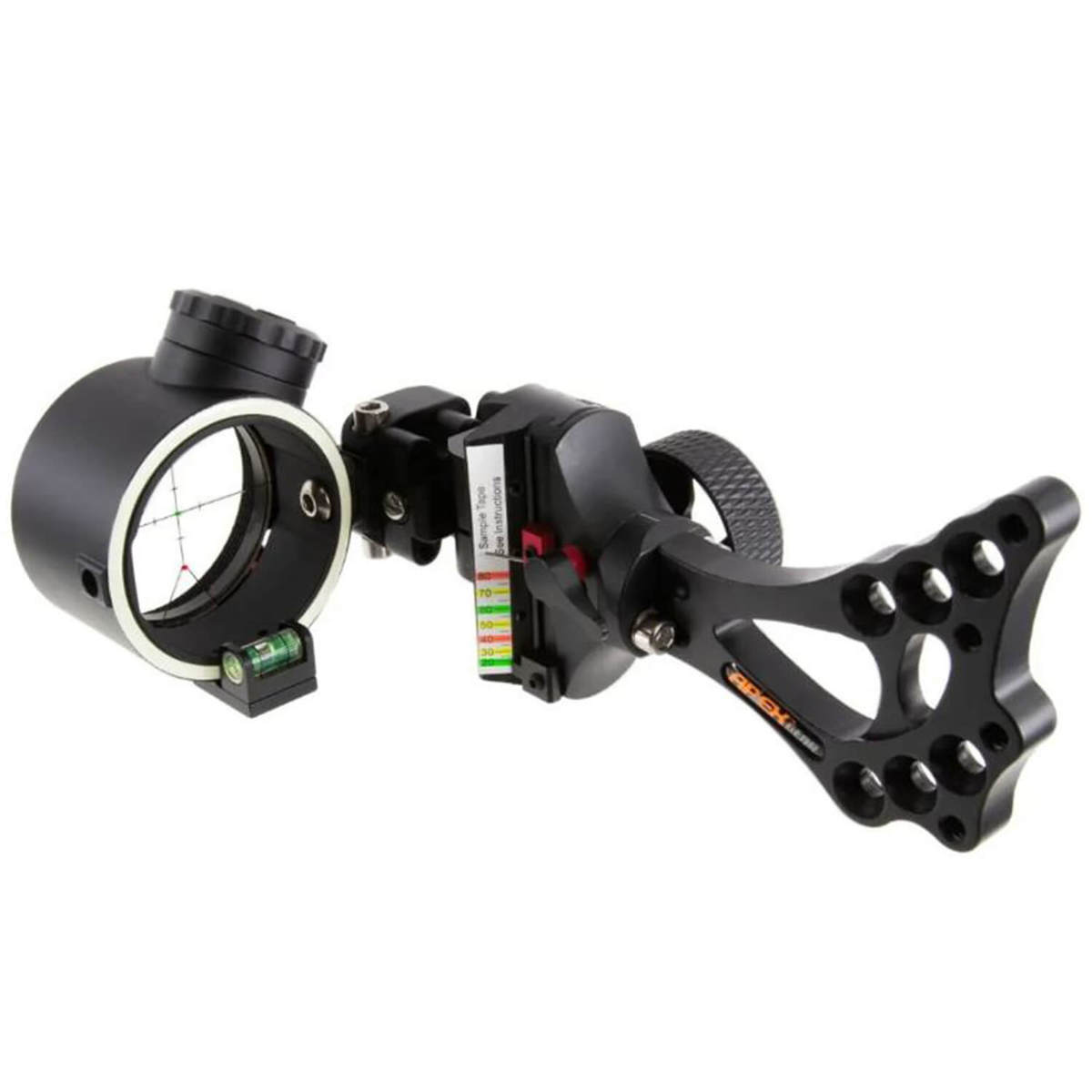 Apex Gear Covert Pro 2-Pin Double Dot (Green & Red LED) Bow Sight - Black