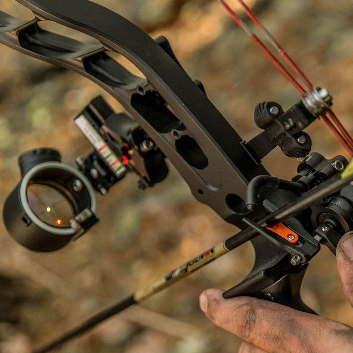 Apex Gear Covert Pro 2-Pin Double Dot (Green & Red LED) Bow Sight - Black