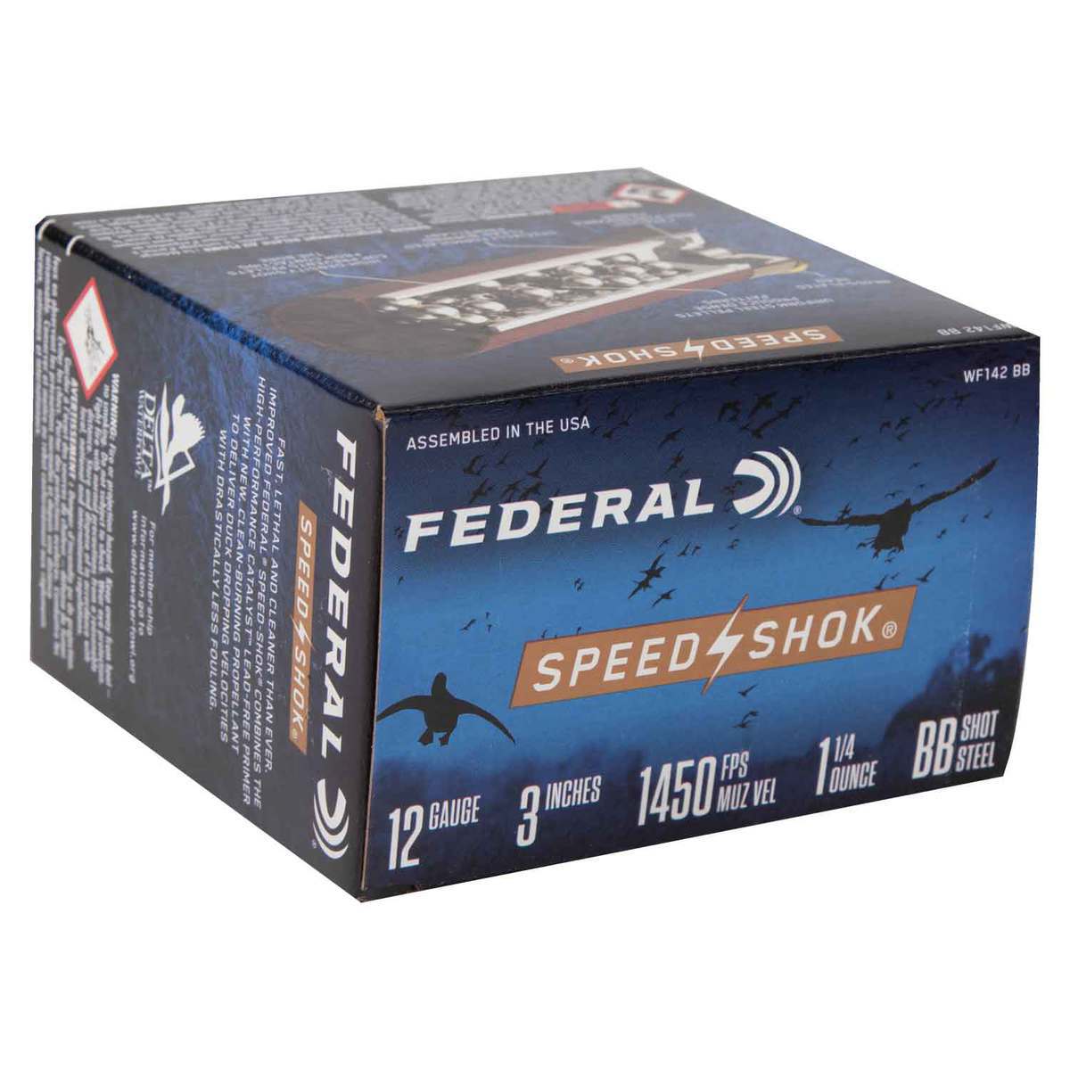 Federal Speed-Shok 12 Gauge 3in BB 1-1/4oz Waterfowl Shotshells - 25 Rounds 3 Federal Speed-Shok 12 Gauge 3in BB 1-1/4oz Waterfowl Shotshells - 25 Rounds