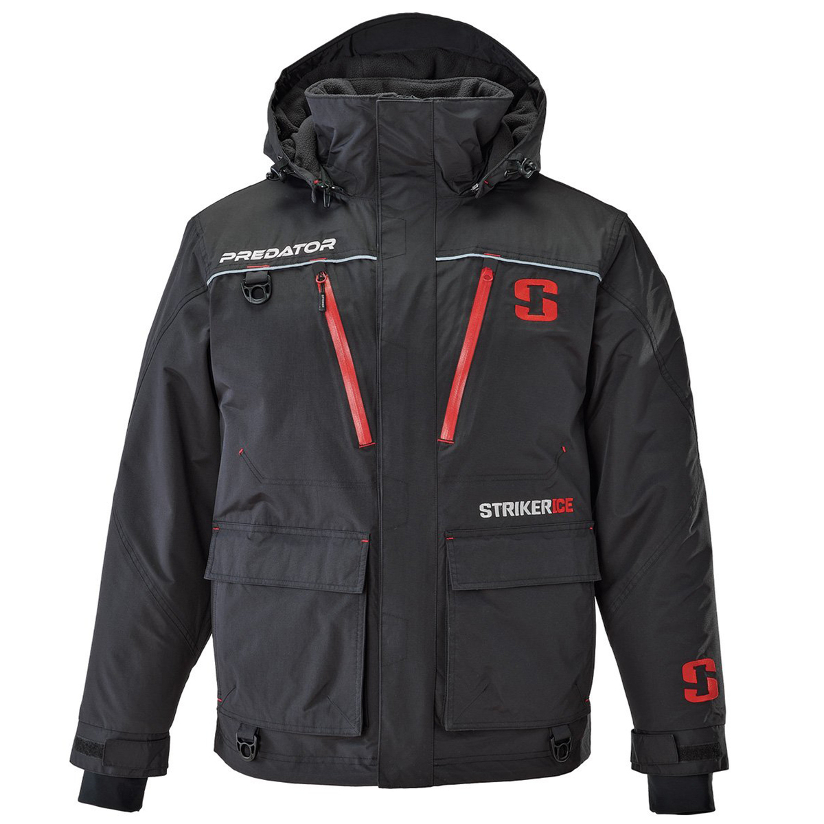 Striker Ice Black/Red Predator Men's Ice Fishing Jacket