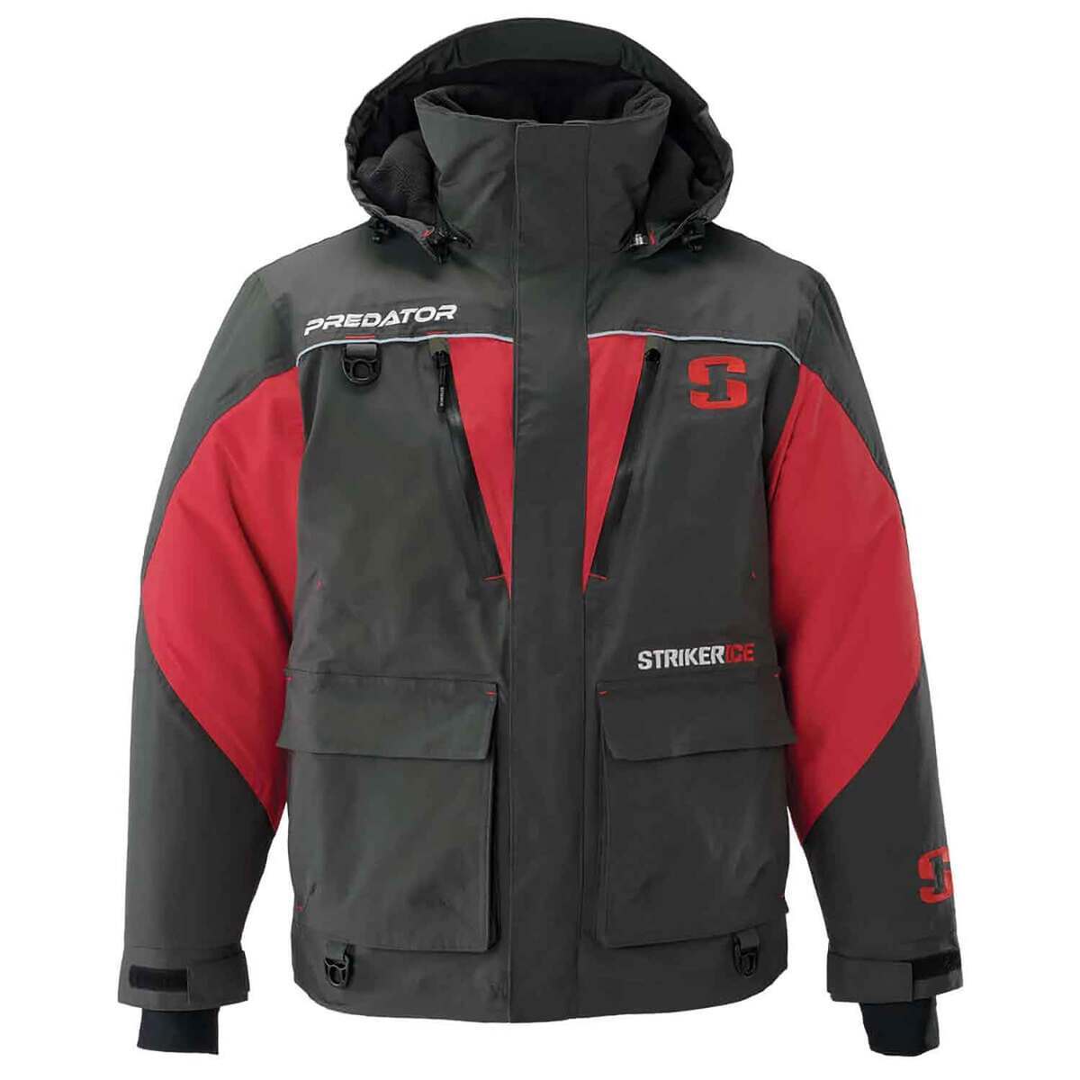 Striker Ice Black/Red Predator Men's Ice Fishing Jacket