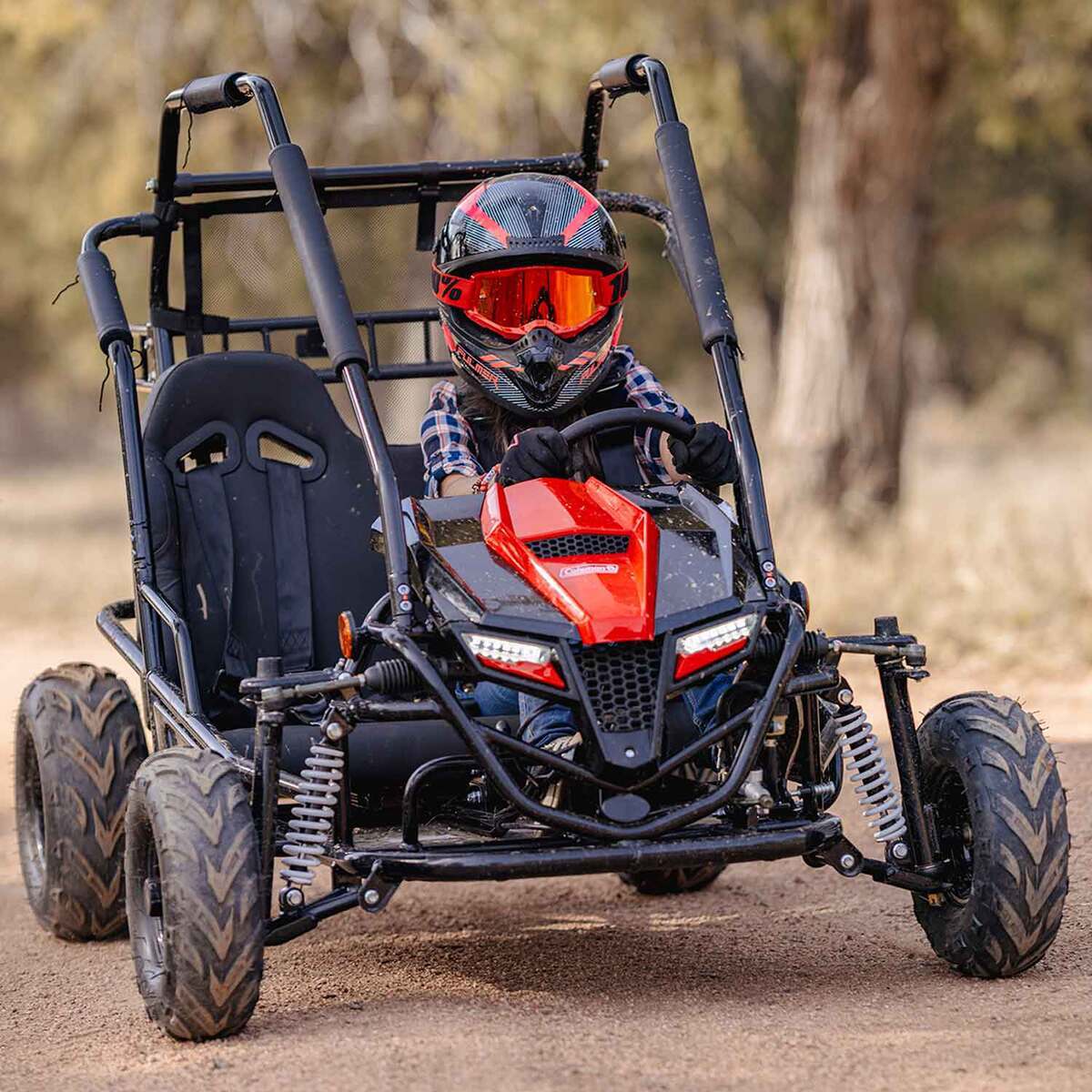 Coleman Powersports GK200 Go Kart - Black/Red 6 Coleman Powersports GK200 Go Kart - Black/Red