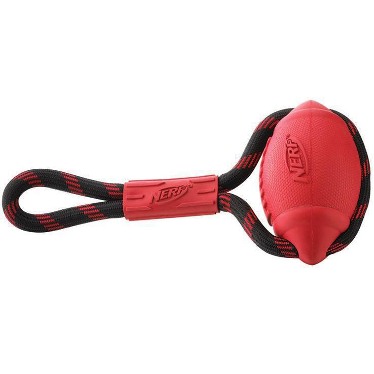 Nerf Dog 12in Medium Infinity Tug Football Toy