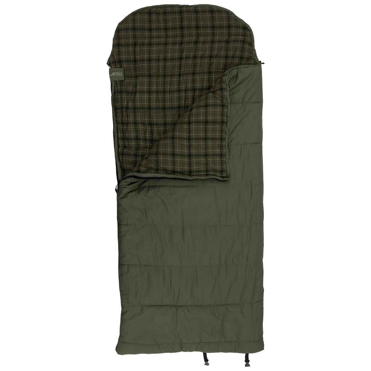 Cedar Ridge Buckhorn -10F Degree Oversized Rectangular Sleeping Bag - Green