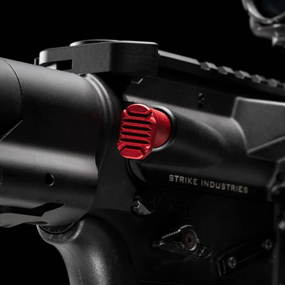 Strike Industries AR Extended Forward Assist - Red