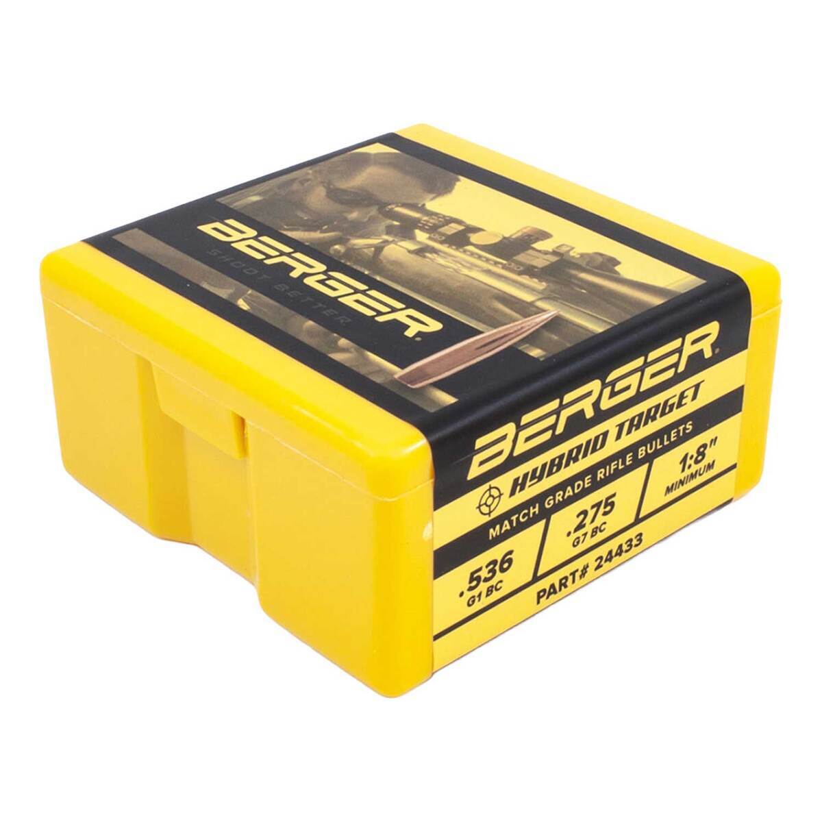 Berger 243 Caliber/6mm BT 105 Grain Reloading Bullets - 500 Count