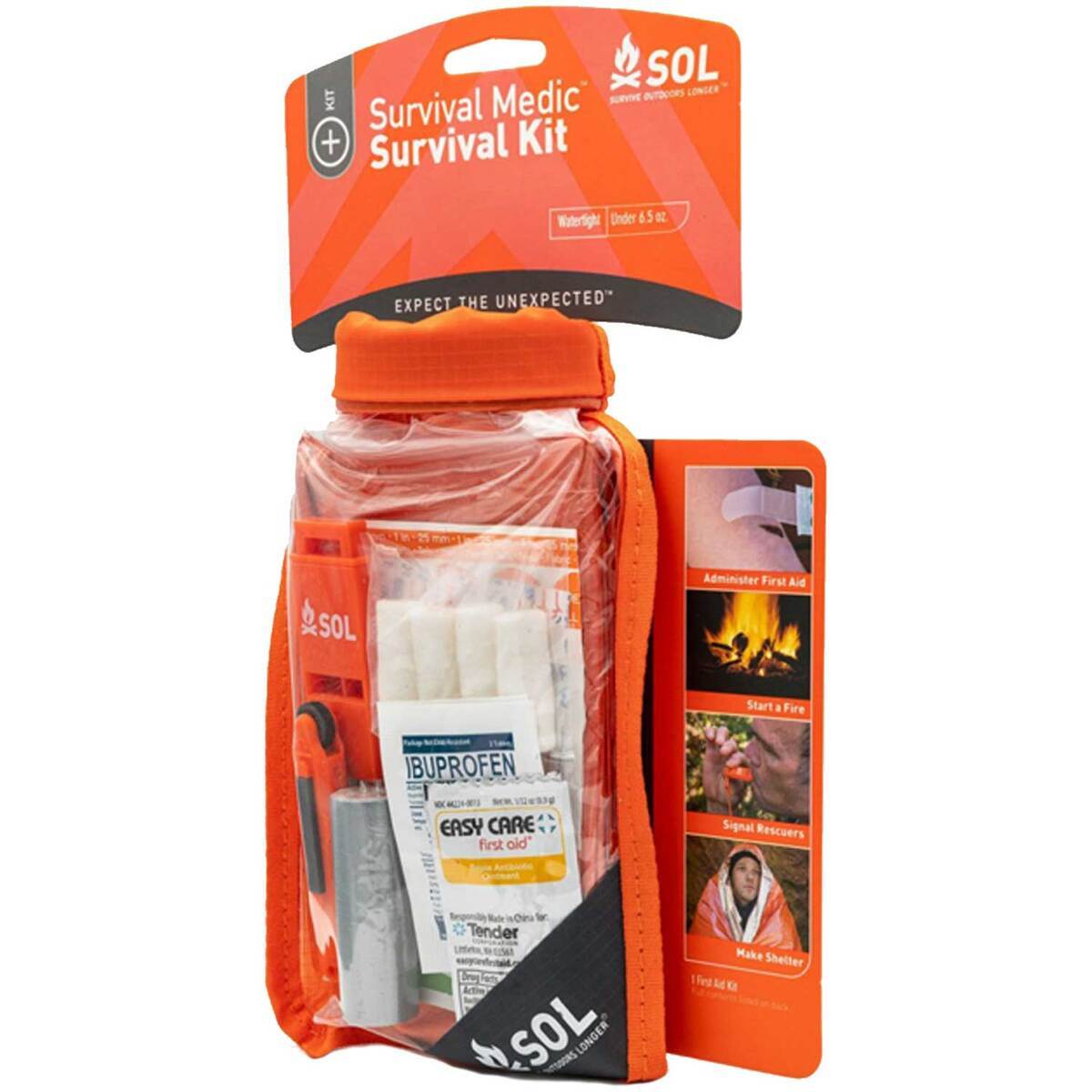 SOL Survival Medic In Dry Bag - 25 Pieces