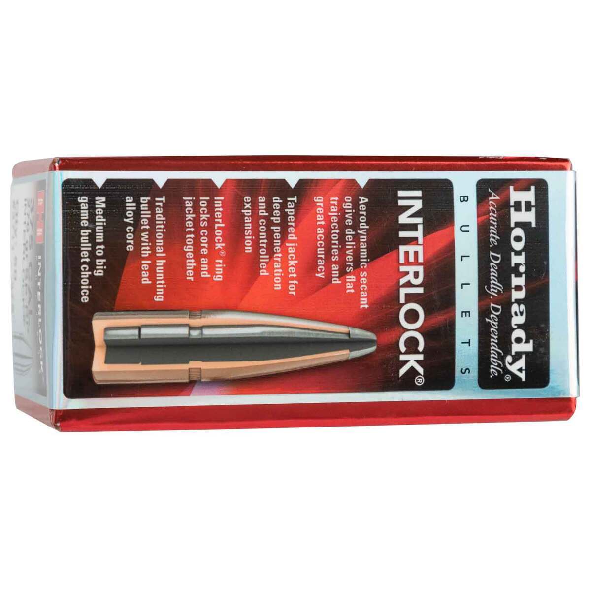 Hornady 375 Cal Interlock SP-RP 270gr Reloading Bullets - 50 Count