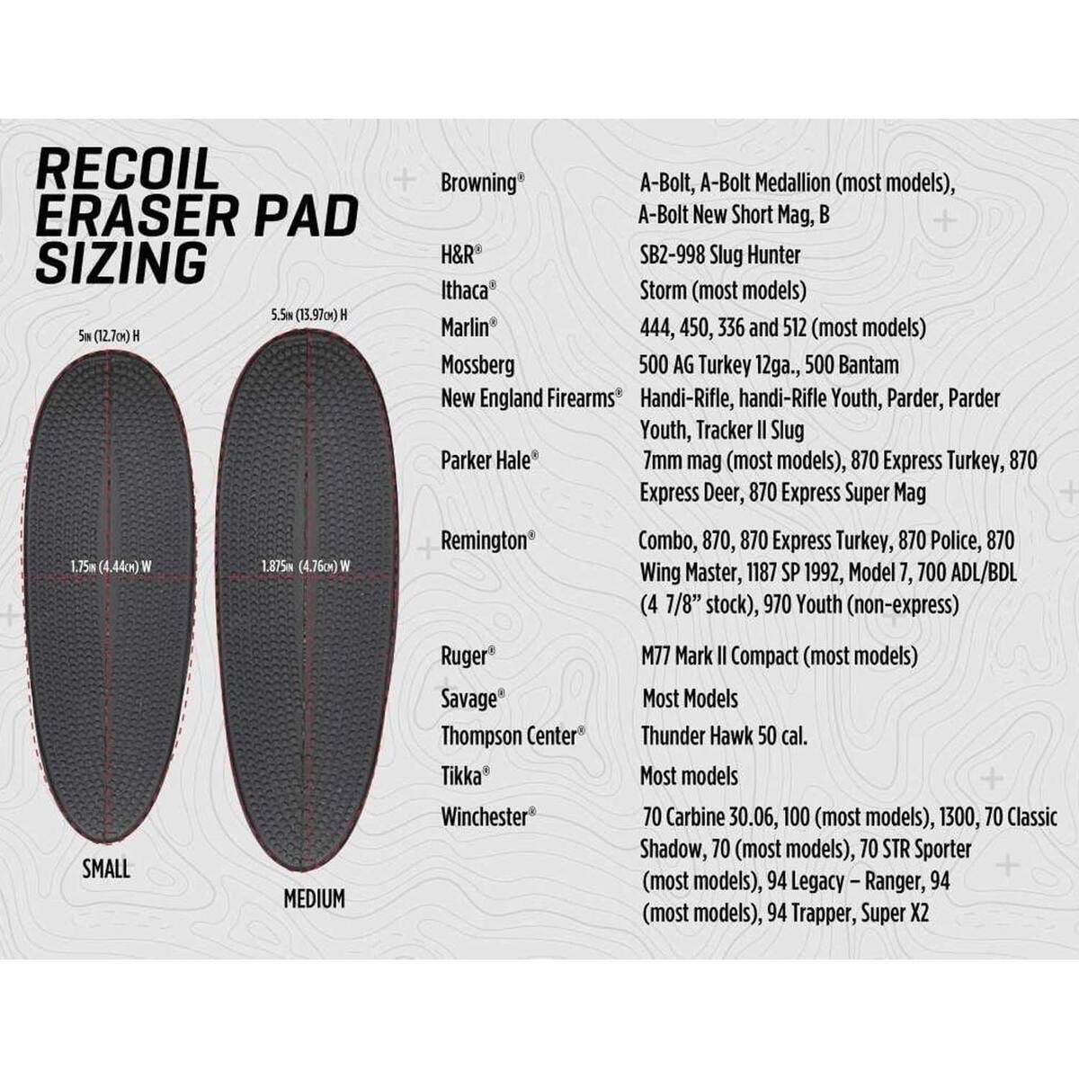 Allen Recoil Eraser Slip-On Shooting Recoil Pad - Black - Small