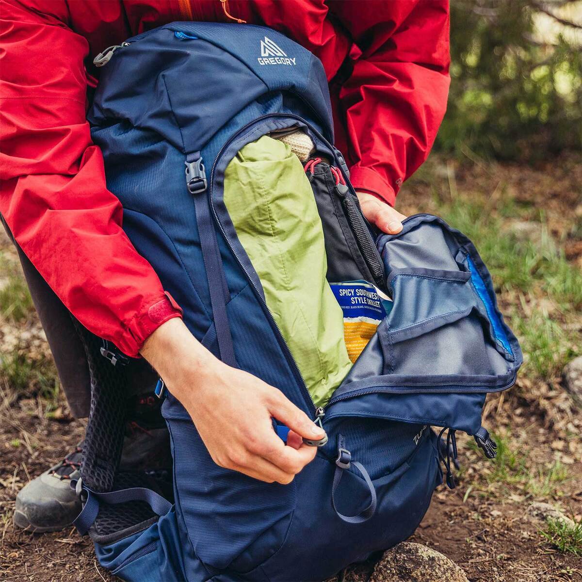Gregory Zulu 45 Liter Backpacking Pack - Halo Blue, M/L