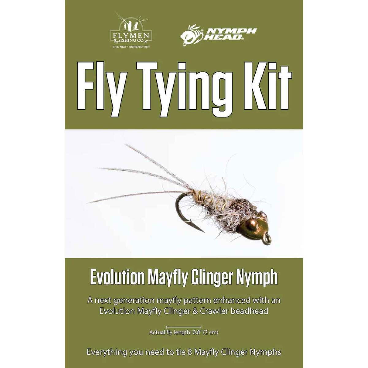 Flymen Fishing Co Nymph-Head Evolution Mayfly Clinger Nymph Tying Kit