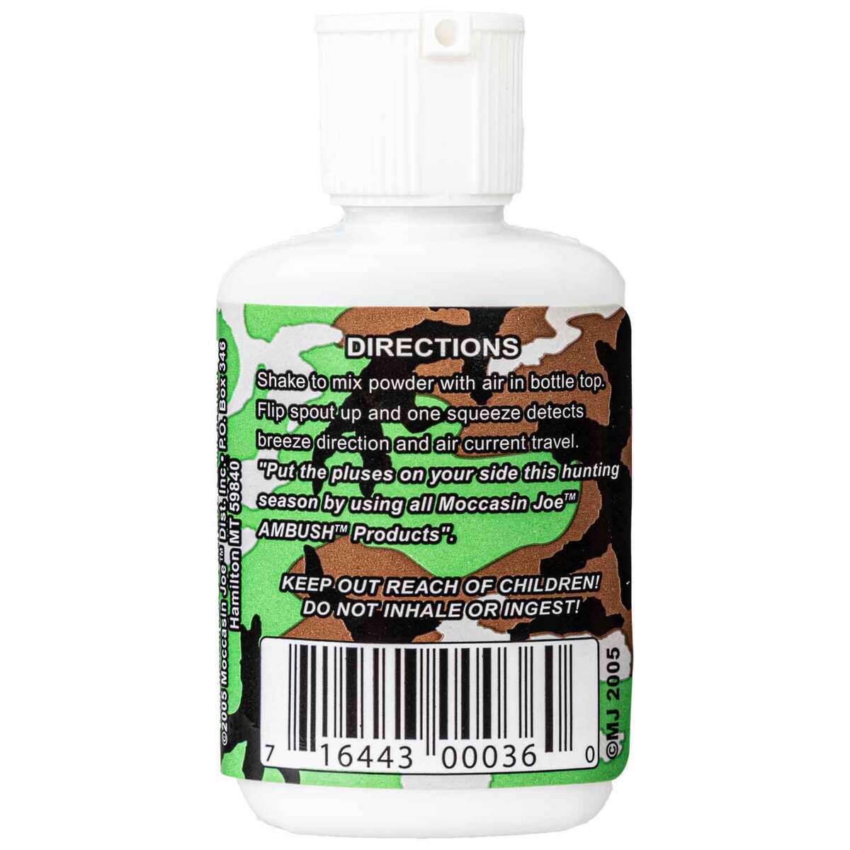 Moccasin Joe Smoke in a Bottle Air Movement Detector