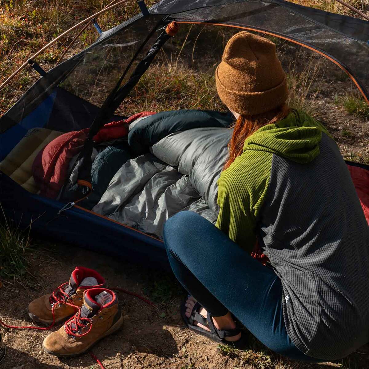Kelty Cosmic Down 0F Degree Mummy Sleeping Bag - Red 7 Kelty Cosmic Down 0F Degree Mummy Sleeping Bag - Red