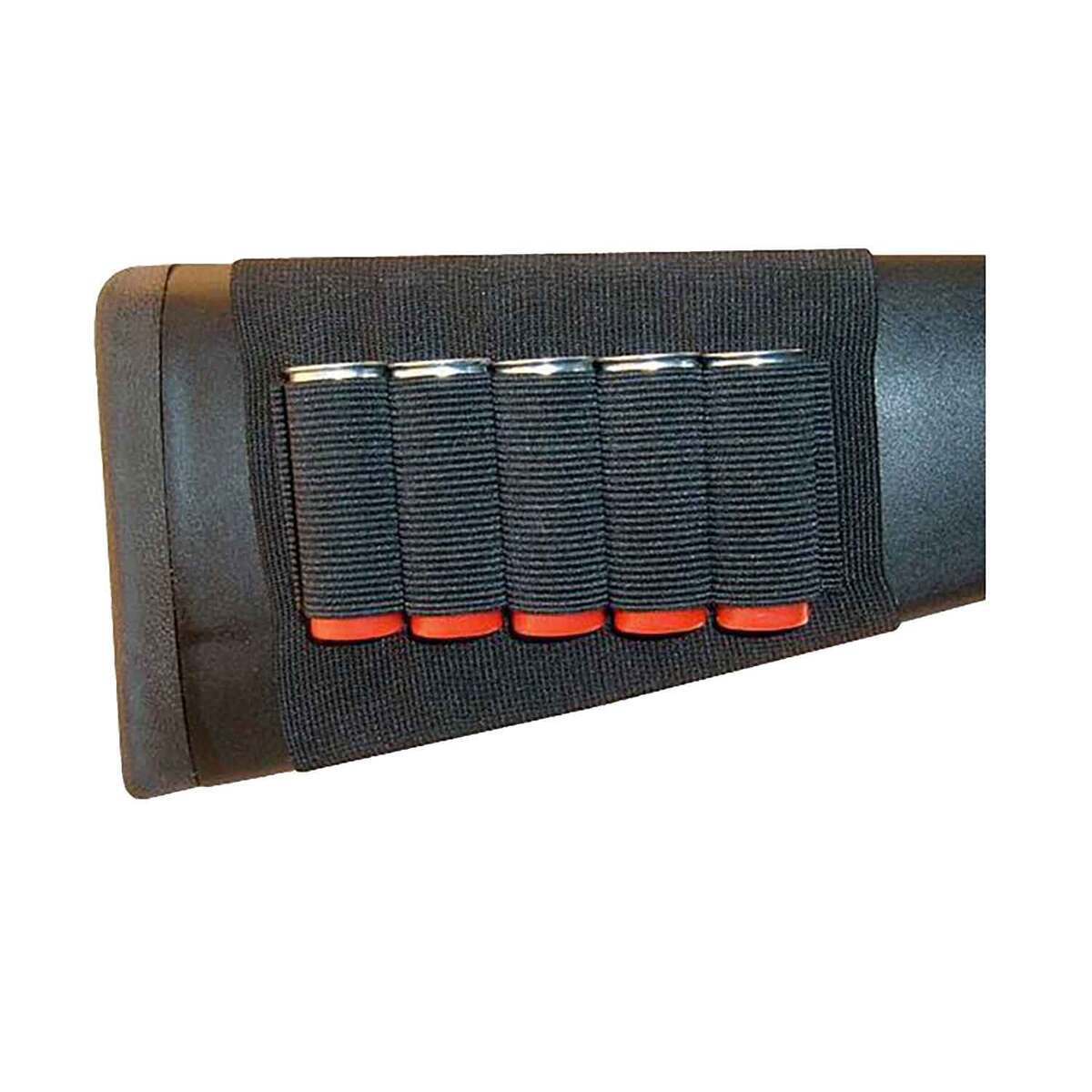 GrovTec US Inc 5 Round Slip On Shotgun Buttstock Shell Holder - Black