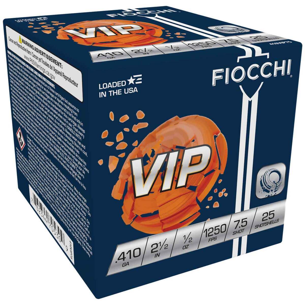 Fiocchi Exacta Target VIP 410 Gauge 2-1/2in #7.5 1/2oz Target Shotshells - 25 Rounds