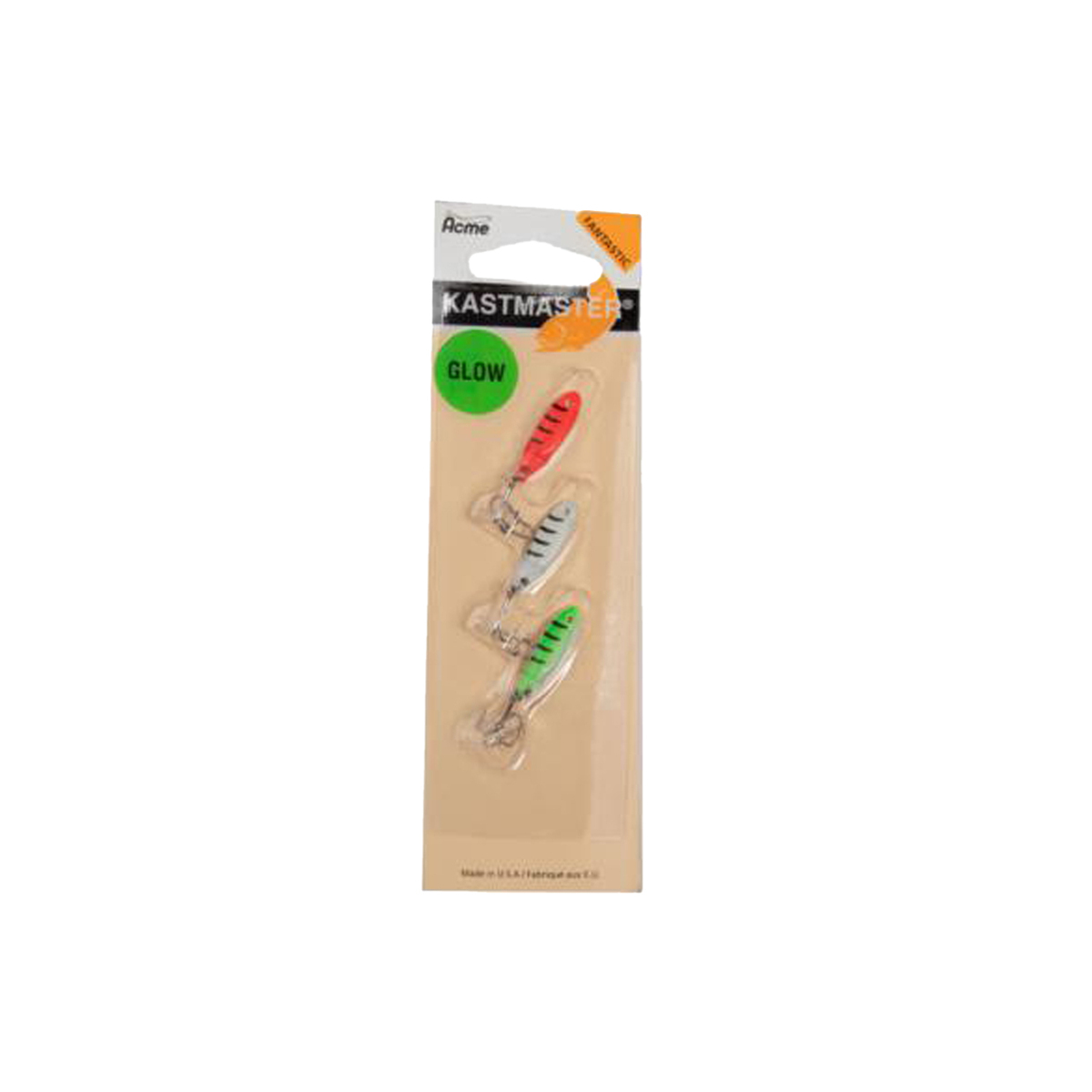 Acme Kastmaster Tiger Glow Ice Fishing Spoon Assortment
