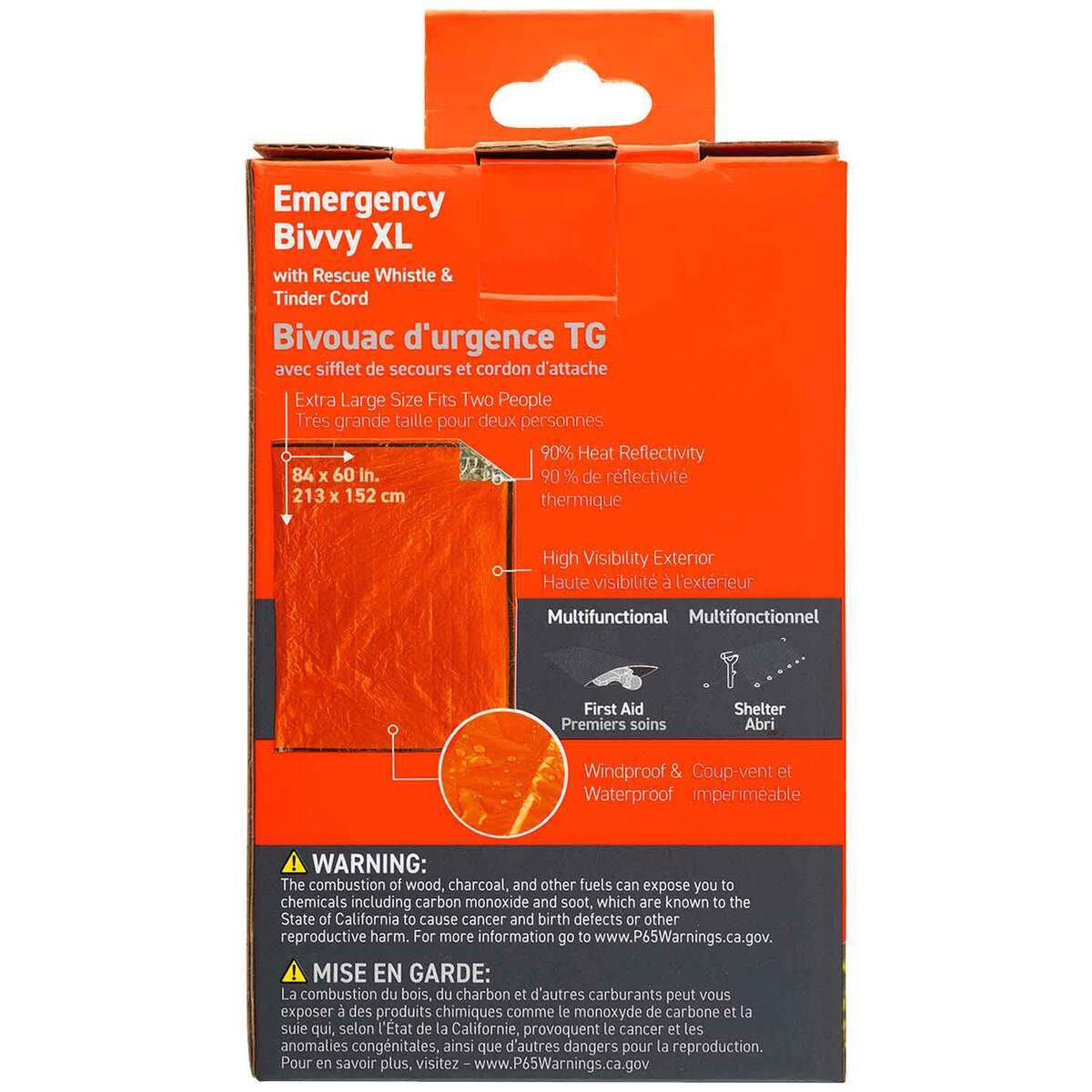 SOL Emergency Bivvy XL with Rescue Whistle
