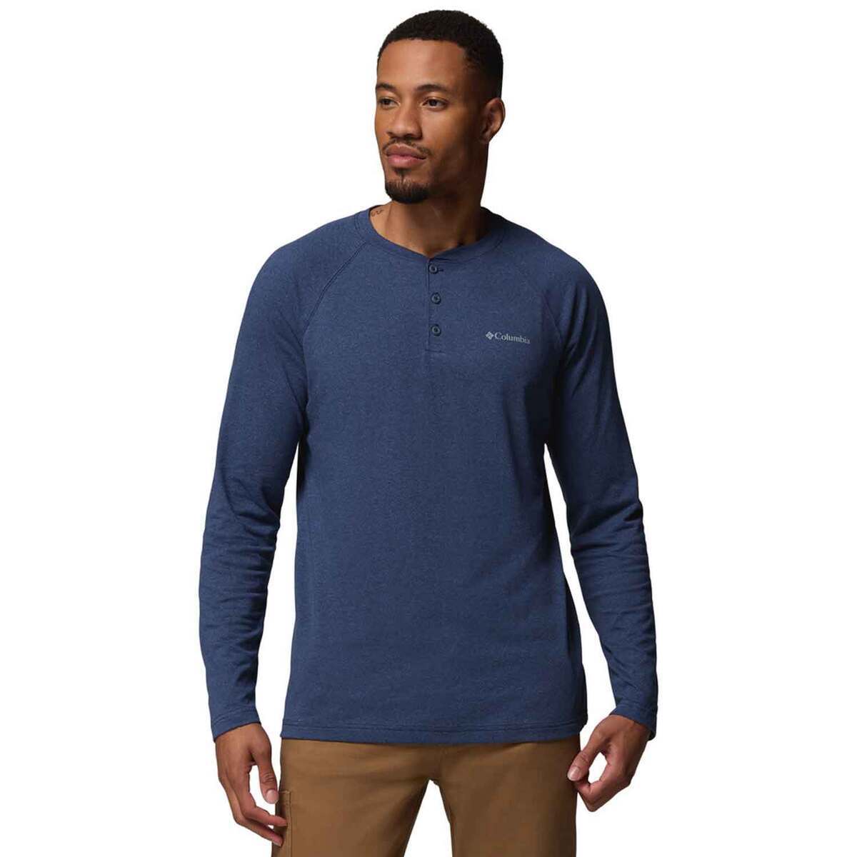 Columbia Men's Thistletown Hills Raglan Henley Long Sleeve Hiking Shirt
