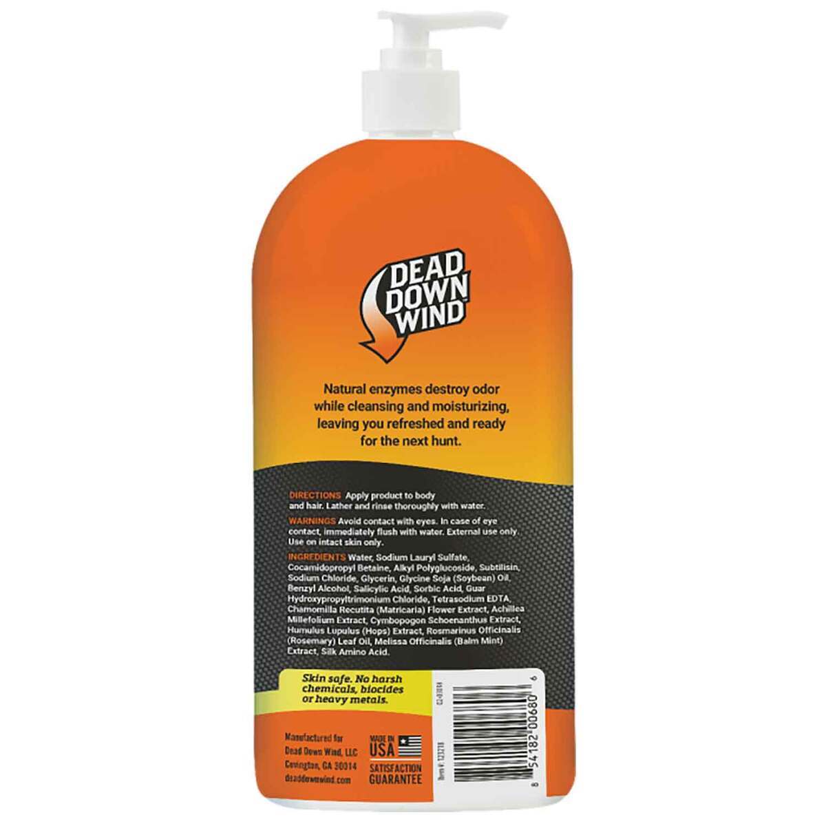 Dead Downwind Body Wash and Pump Tool Unscented - 32oz