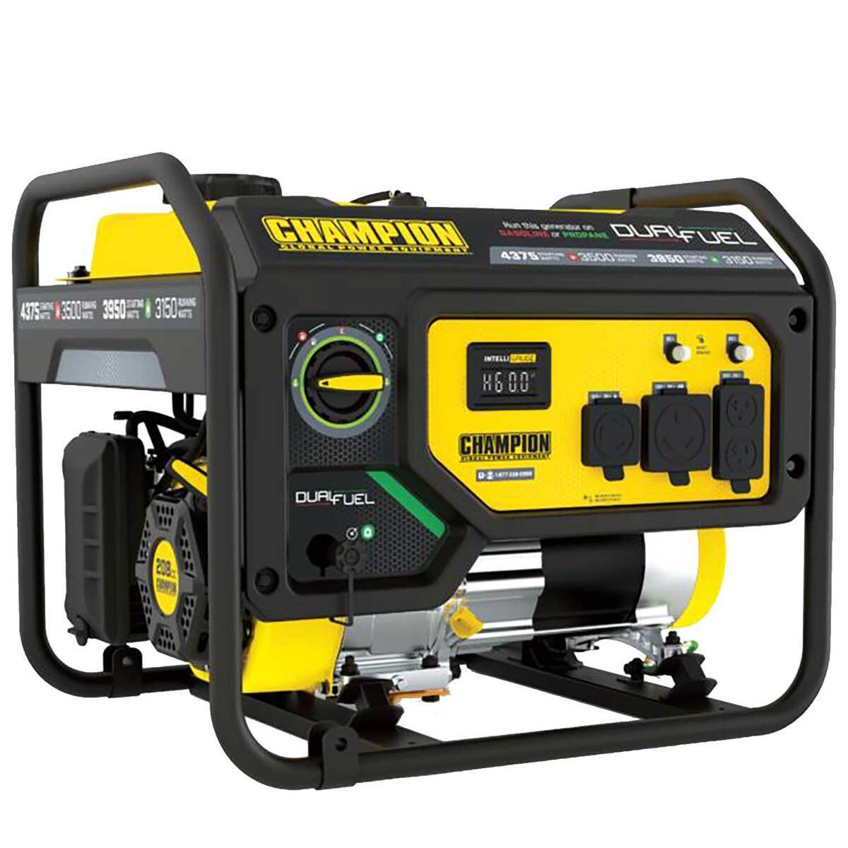 Champion 3500W Dual Fuel Generator with CO Shield - CA Compliant