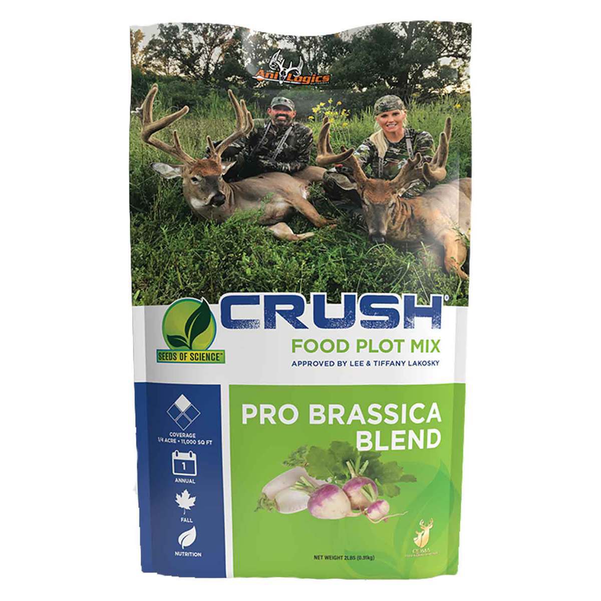 Ani-Logics Outdoors Seeds of Science Pro Brassica Blend Deer Food Plot Mix - 2 Pounds