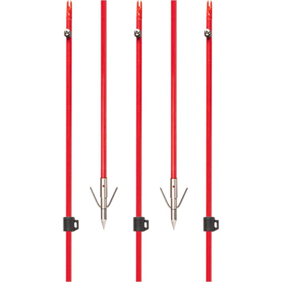 Cajun Fiberglass Bowfishing Arrow With Piranha Long Barb XT Point