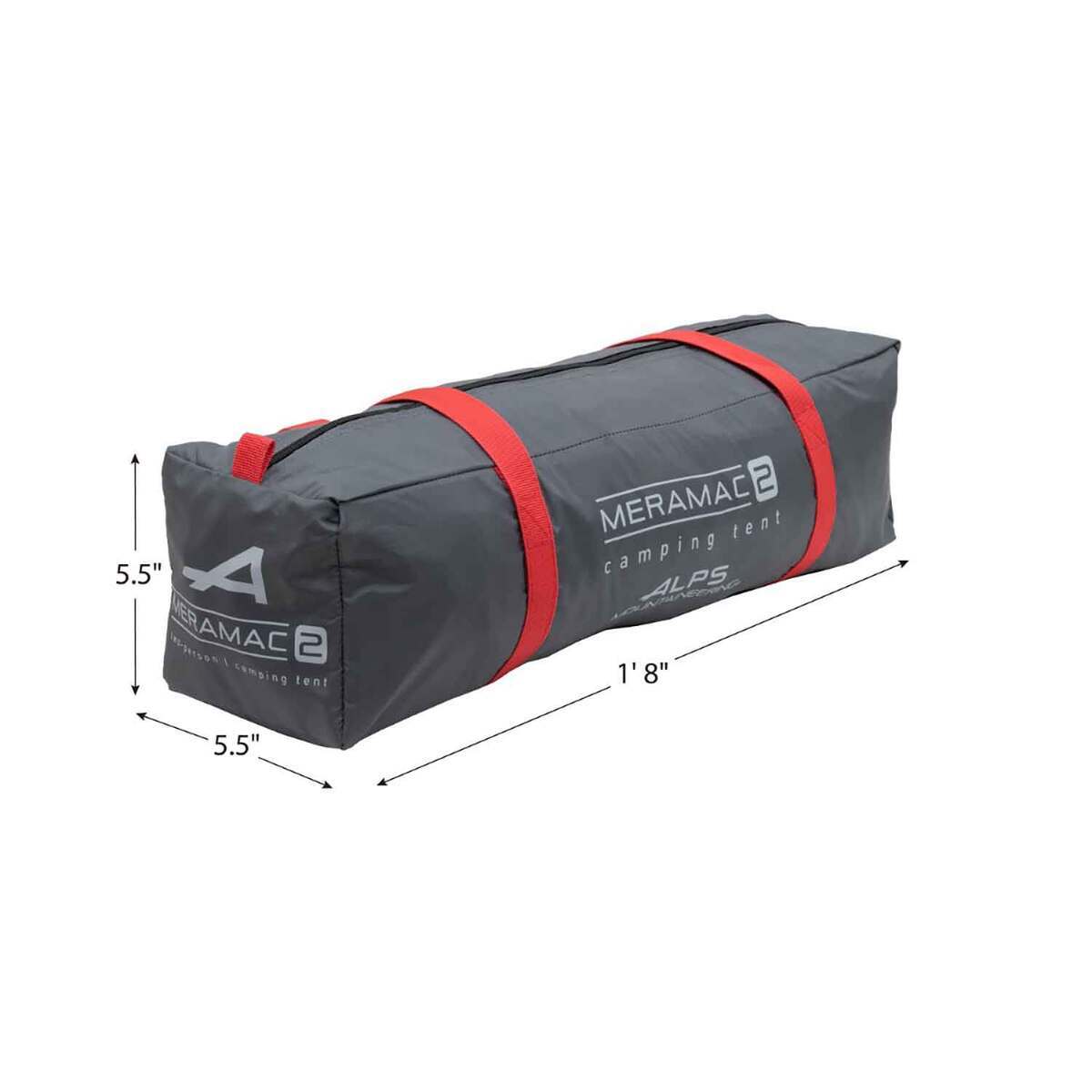 ALPS Mountaineering Meramac 2-Person Camping Tent - Gray/Red 6 ALPS Mountaineering Meramac 2-Person Camping Tent - Gray/Red