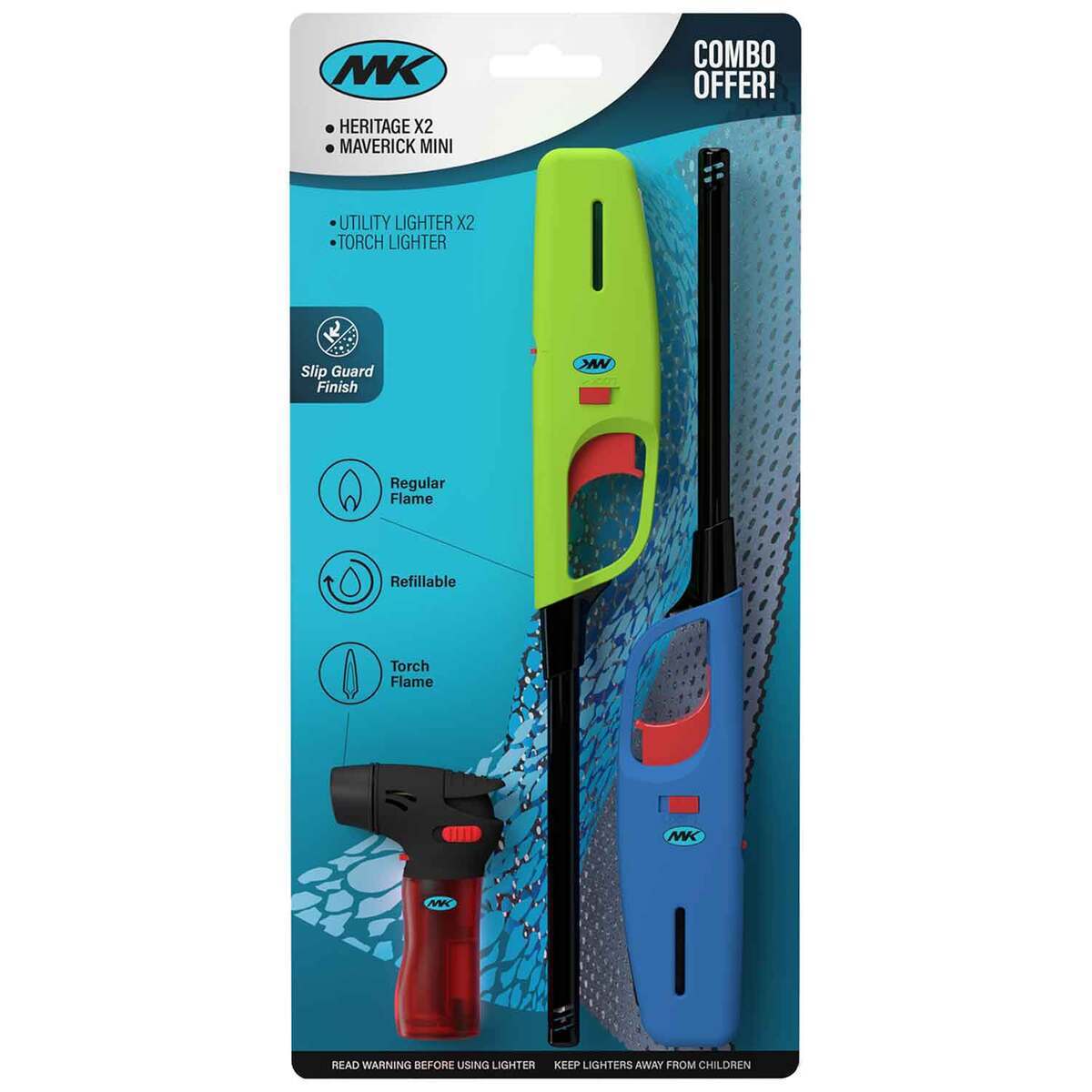 MK Lighter Heritage and Maverick Mini Torch Lighter Combo