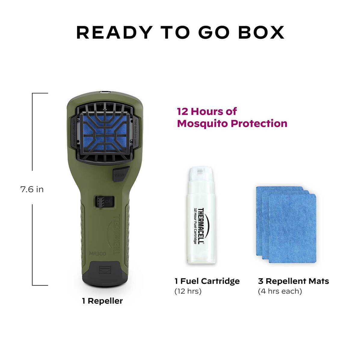 Thermacell MR300 Portable Mosquito Repeller - Olive