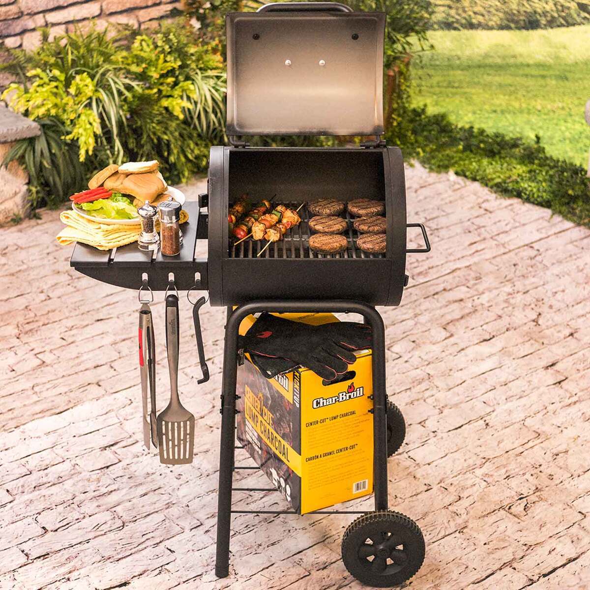 American Gourmet by Char-Broil 225 Barrel Charcoal Grill - Black