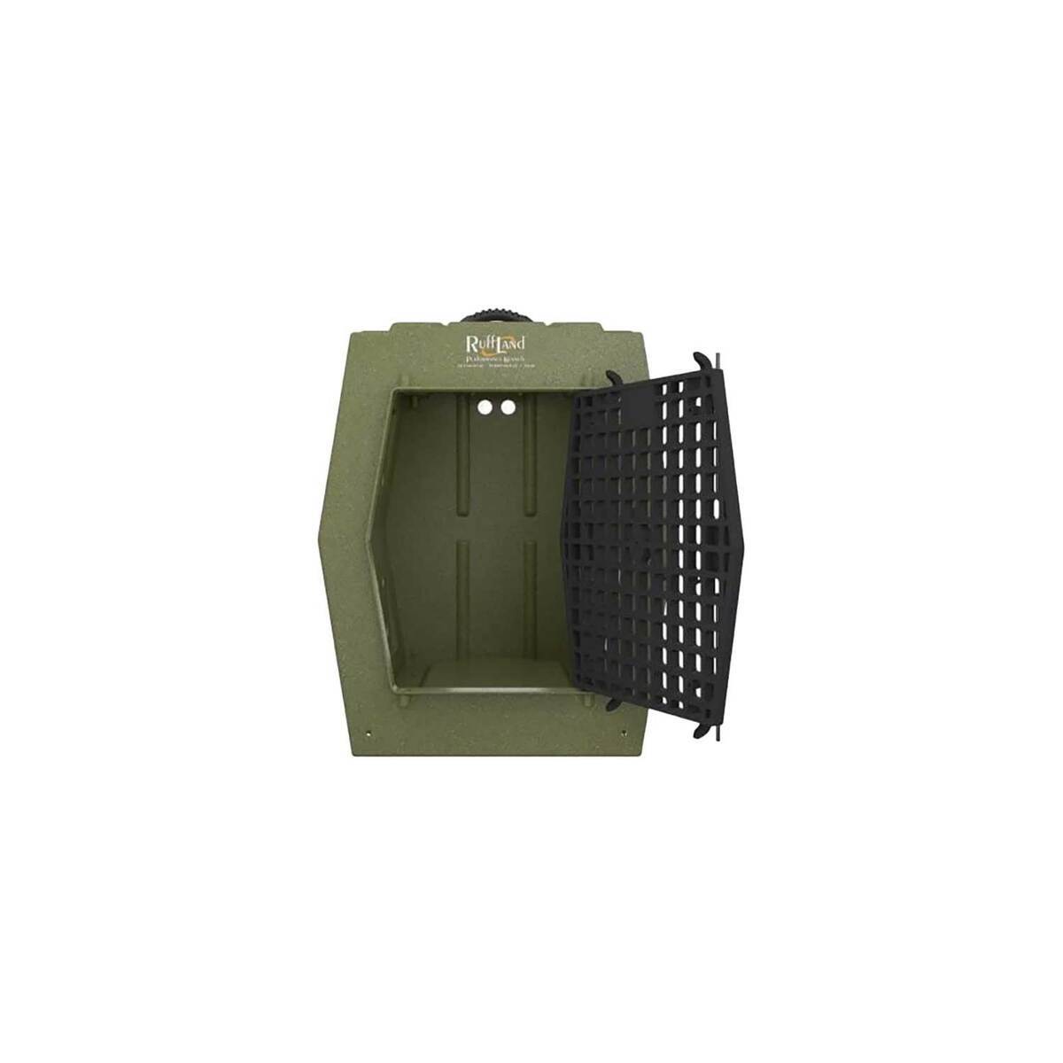 Ruff Land Single Door Dog Kennel - OD Green