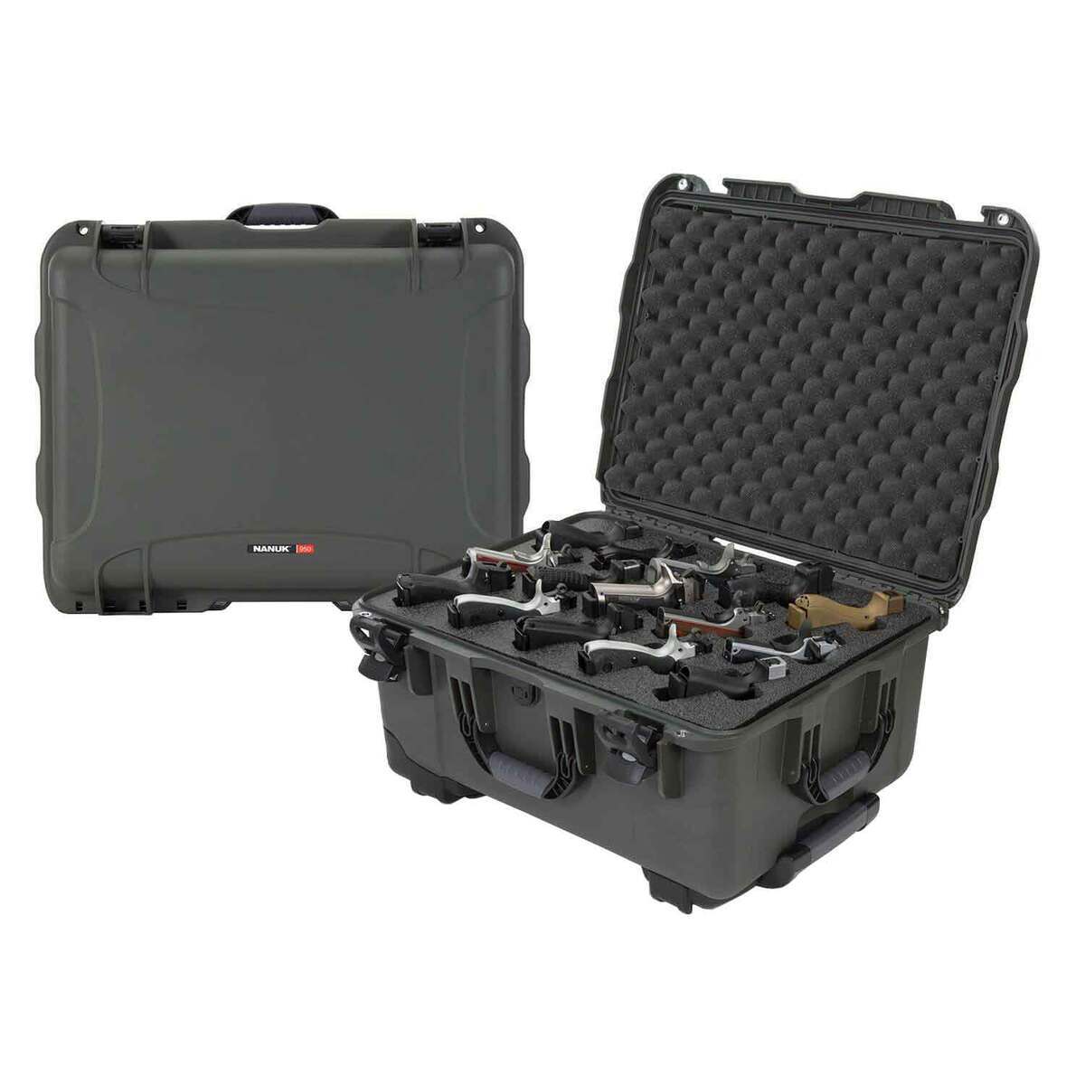 Nanuk 950 15 UP 22.8in Handgun Case - Olive