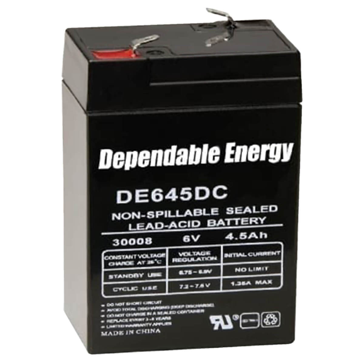 American Hunter 6 Volt 4.5 AMP HR Single Packaging Rechargeable Battery