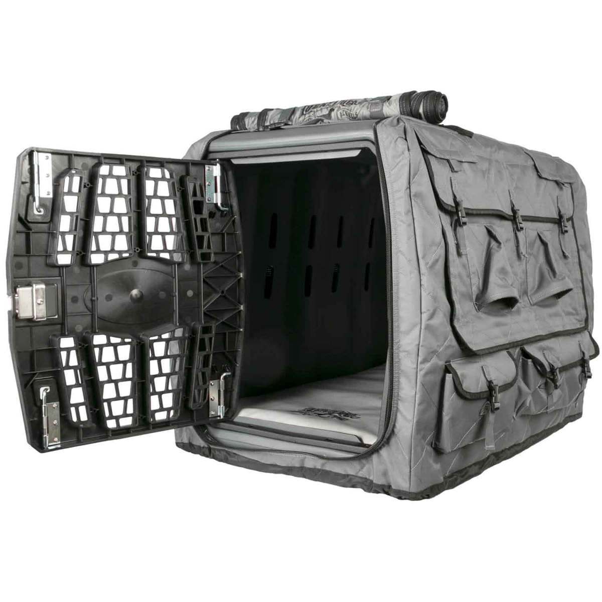 Lucky Duck Intermediate Kennel Cover- Storm Gray