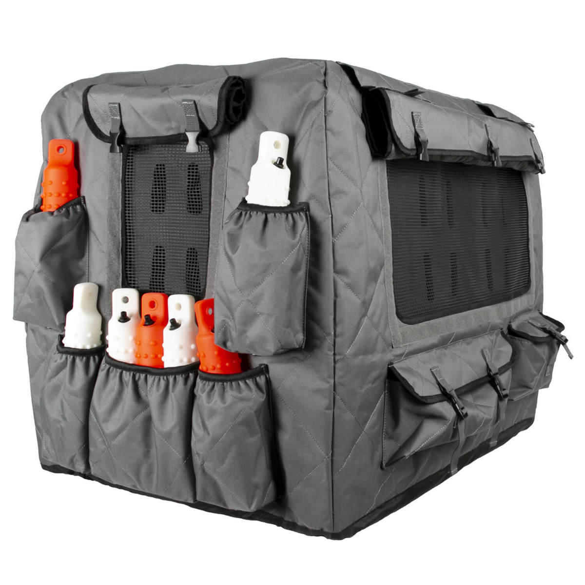 Lucky Duck Intermediate Kennel Cover- Storm Gray